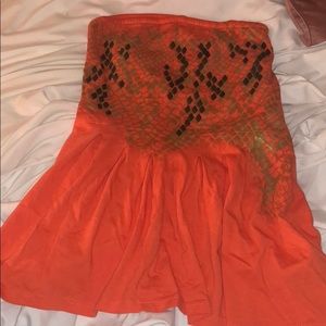 Strapless summer shirt